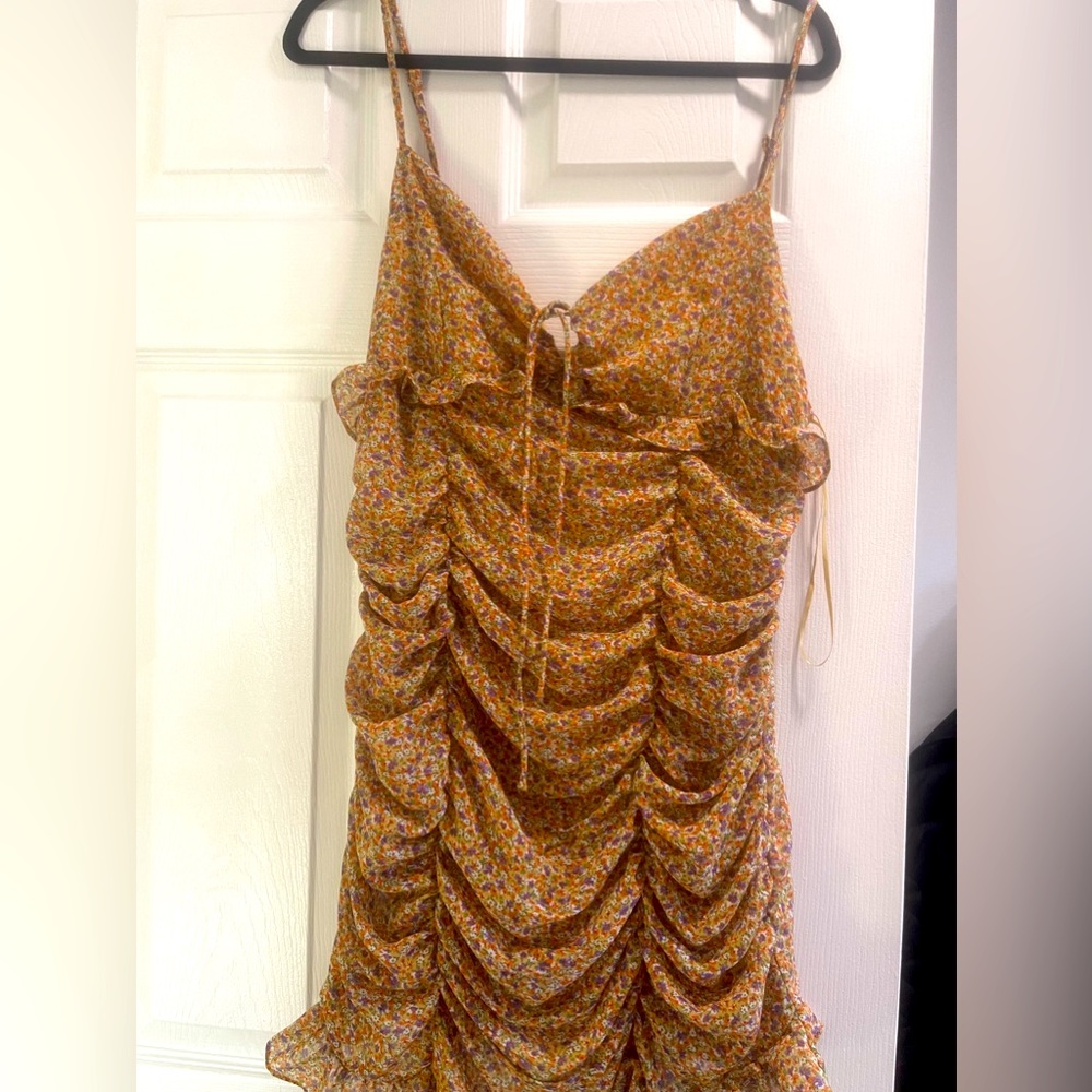 Ariana Floral Ruched Cami Dress- New w/ Tags